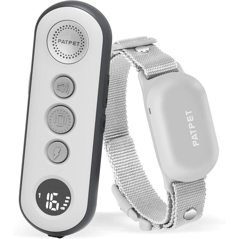 Electric Dog Collar with Remote - Safe Adjustable Modes, Rechargeable Waterproof E-Collar for Small, Medium, and Large Dogs (8-120 Lbs)