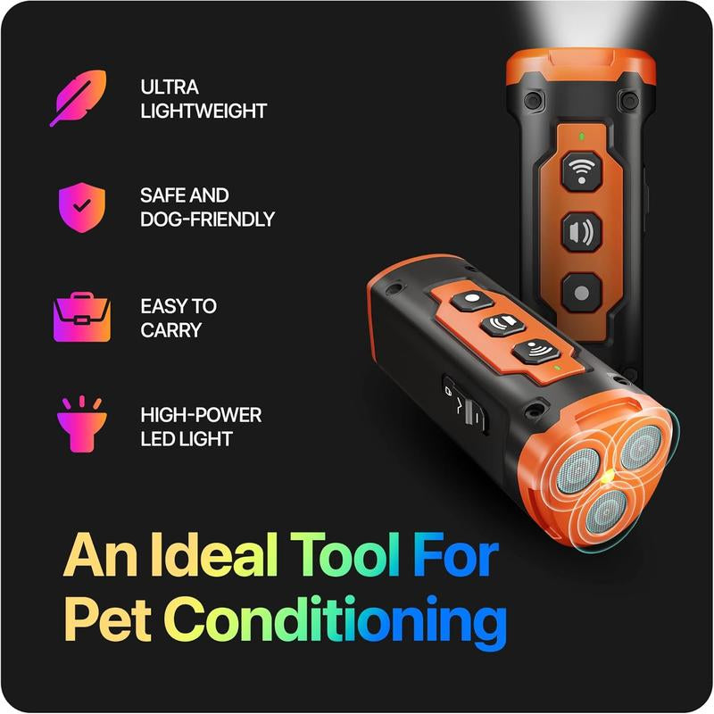 Dog Barking Stopper, anti Barking Device for Dogs, Stop Barking Neighbors Dog, Humane Training Tool for Training & Behavior Aids, 50 Feet Range