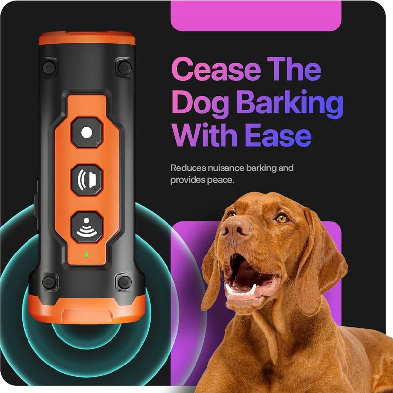 Dog Barking Stopper, anti Barking Device for Dogs, Stop Barking Neighbors Dog, Humane Training Tool for Training & Behavior Aids, 50 Feet Range