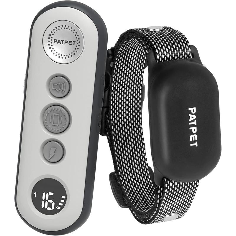 Electric Dog Collar with Remote - Safe Adjustable Modes, Rechargeable Waterproof E-Collar for Small, Medium, and Large Dogs (8-120 Lbs)