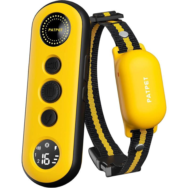 Electric Dog Collar with Remote - Safe Adjustable Modes, Rechargeable Waterproof E-Collar for Small, Medium, and Large Dogs (8-120 Lbs)