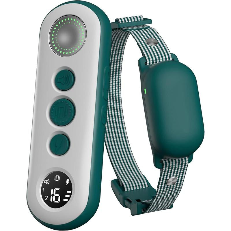 Electric Dog Collar with Remote - Safe Adjustable Modes, Rechargeable Waterproof E-Collar for Small, Medium, and Large Dogs (8-120 Lbs)